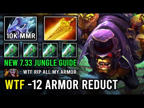 WTF -12 Armor Reduct 7.33 Jungle King 9Min Radiance Alchemist 2 Hits Delete Enemy Dota 2