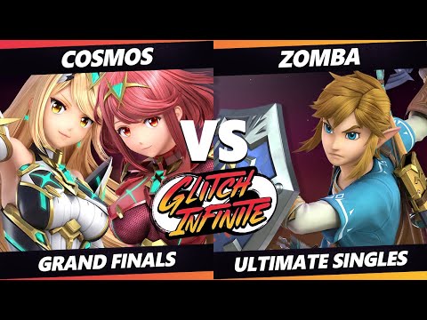 Glitch Infinite GRAND FINALS - Cosmos (Pyra Mythra) Vs. Zomba (ROB, Link) - SSBU Ultimate Tournament