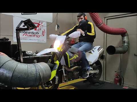 The 2021 Husqvarna 701 Supermoto on the Dyno