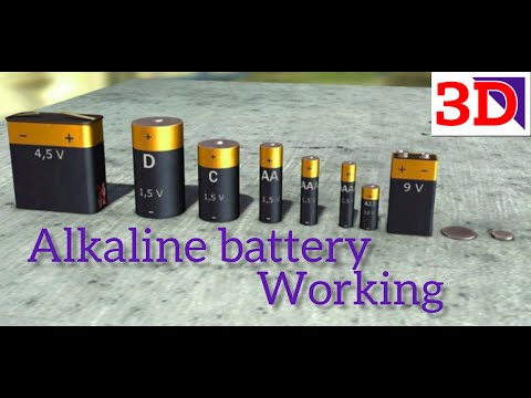 How Does Alkaline Battery Works || Dry Cell || 3D Animation