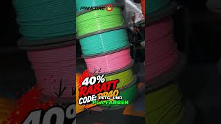 48h Flash Sale - 40% Rabatt auf PLA & PETG Farben! #sho
