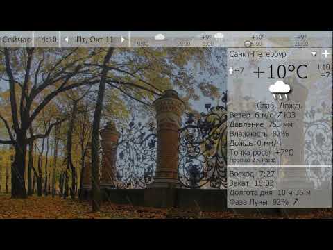 Погода. Санкт-Петербург. 10-12 октября 19 г.