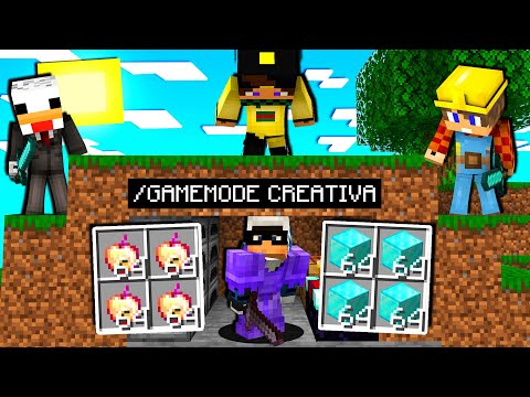CACCIA ALL'UOMO MA USO LA CREATIVA - MINECRAFT ITA - MAN HUNT
