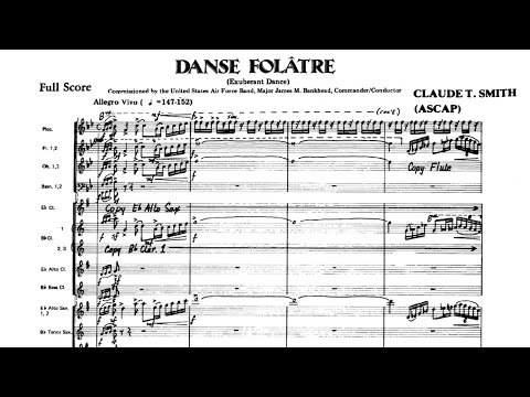 [Score] Danse Folâtre - Claude T. Smith (for concert band)