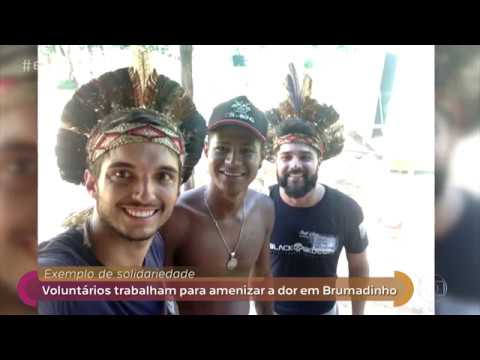 Encontro com Fátima Bernardes 05/02/19 - Michel fez vaquinha para ir de Curitiba a Brumadinho ajudar