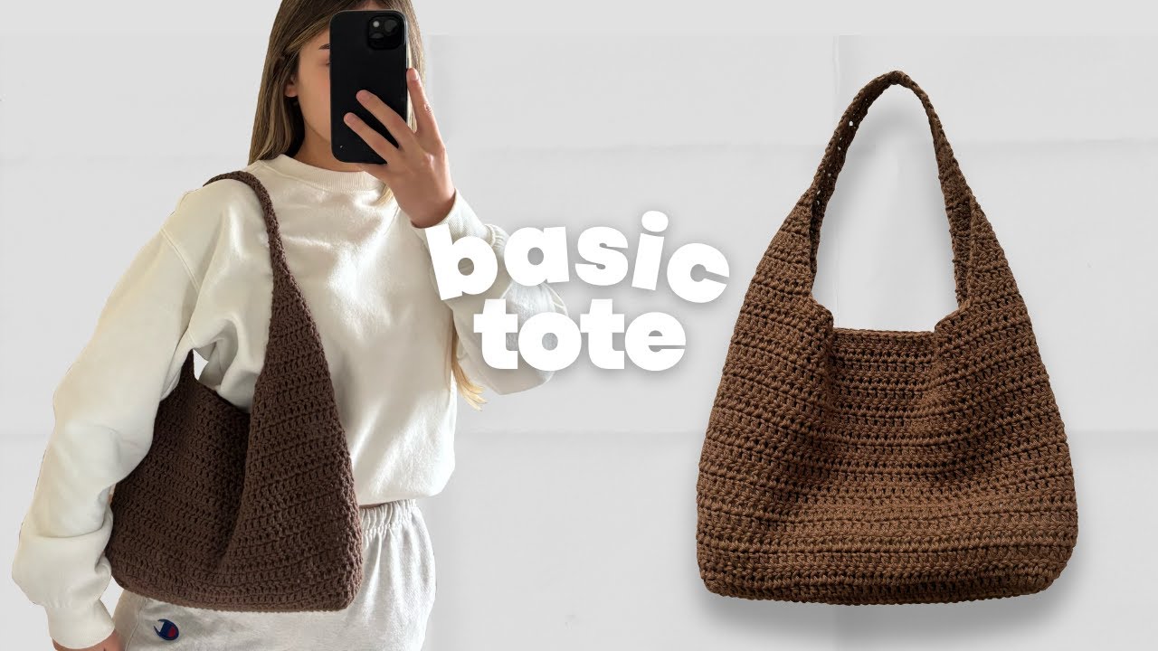 Crochet Basic Tote Bag Tutorial | Step by Step tutorial