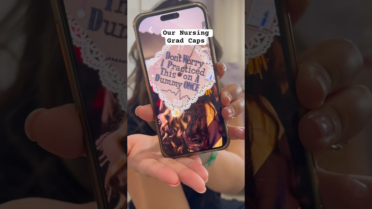 Grad Cap Decorating! 🎓 #graduation #graduated #graduation2024 #graduationcap #beforeandafter