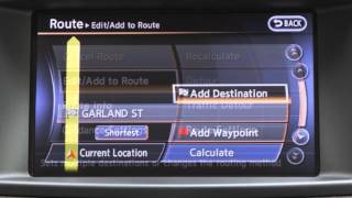 2016 NISSAN Pathfinder - Route Button (if so equipped)