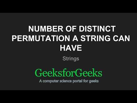 Write a program to print all permutations of a given string | GeeksforGeeks