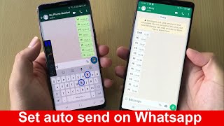 How to set auto send message in Whatsapp