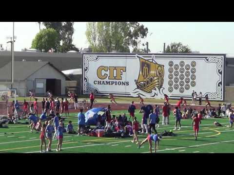 FSG 200m Heat 2 at Marina HS 4-5-17 - Los Alamitos Girls