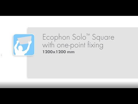 Ecophon Solo™ Square 1200x1200 mm med centerophæng
