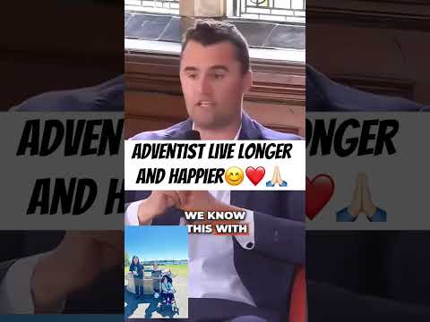 Adventist live longer and happier | Charlie Kirk #sda #sabbath #adventist #charliekirk