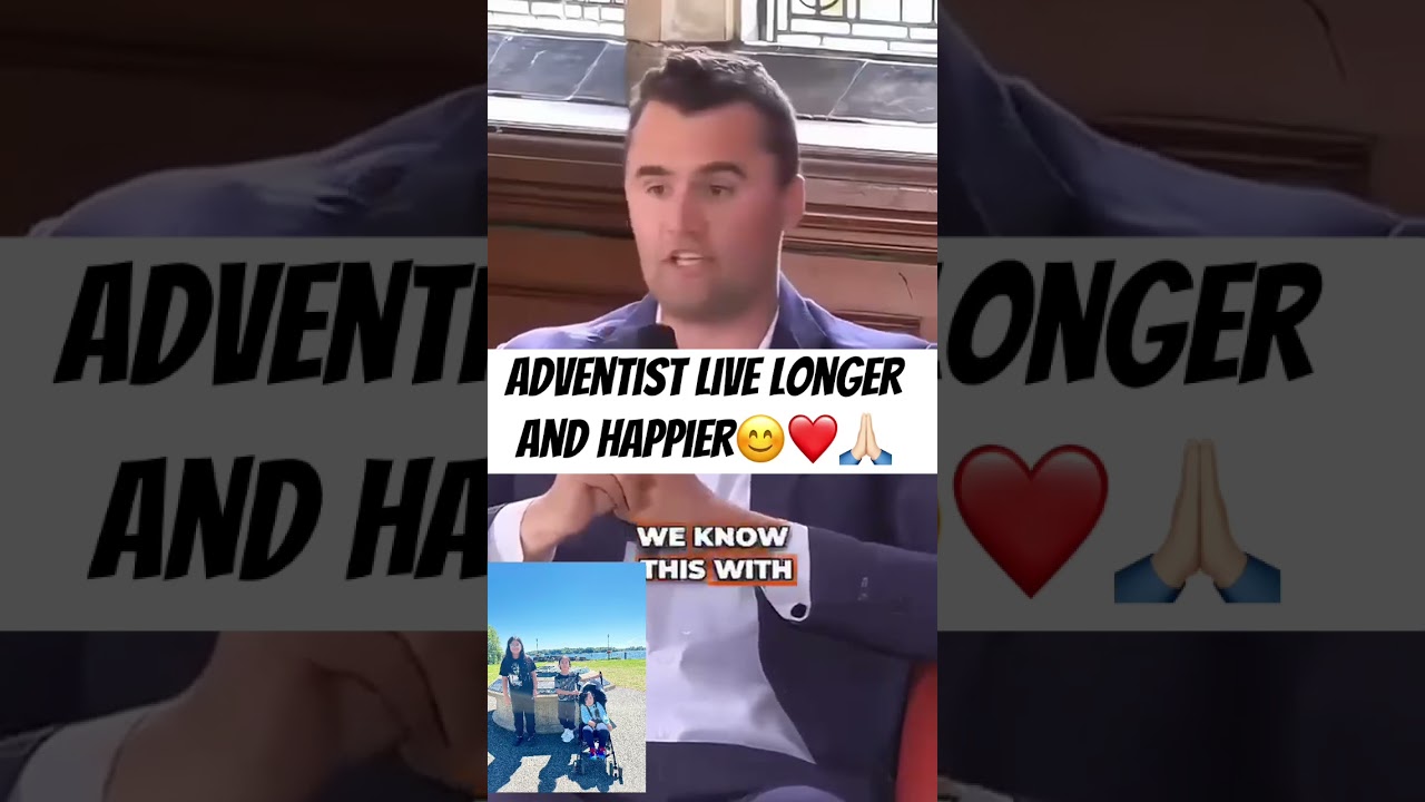 Adventist live longer and happier | Charlie Kirk #sda #sabbath #adventist #charliekirk