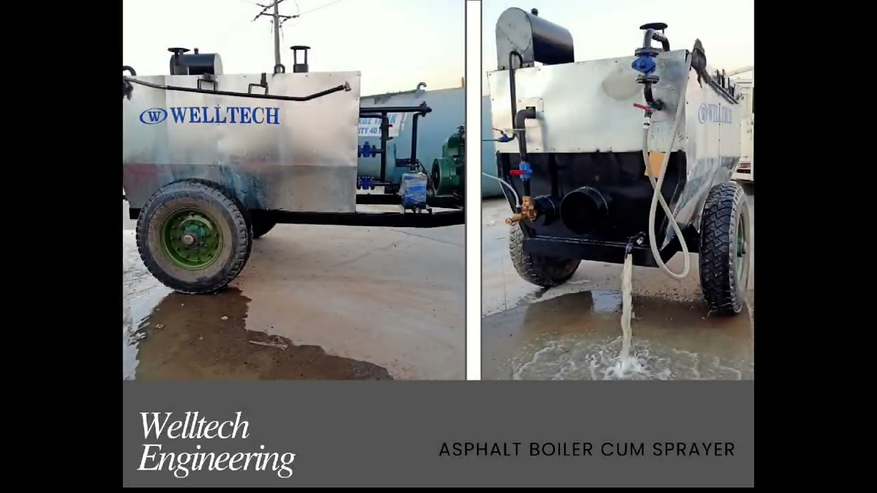 Asphalt Boiler Cum Sprayer - WELLTECH