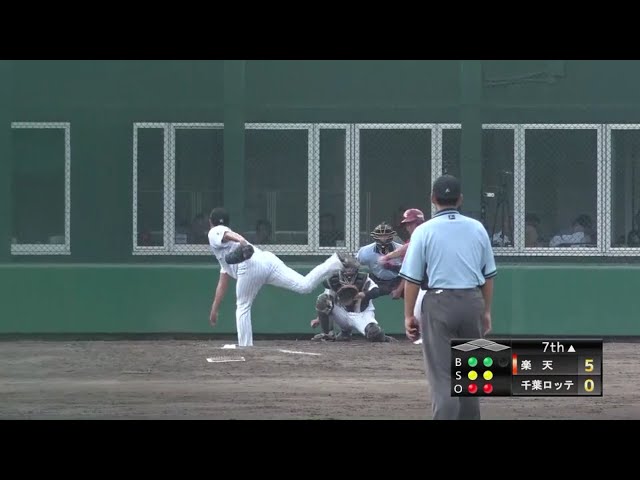 【ファーム】マリーンズ・唐川 3者凡退の好リリーフを見せる!!  2018/8/3 M-E(ファーム)