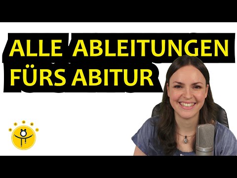 Mathe ABI Zusammenfassung ABLEITUNGEN – Alle Ableitungsregeln Abitur