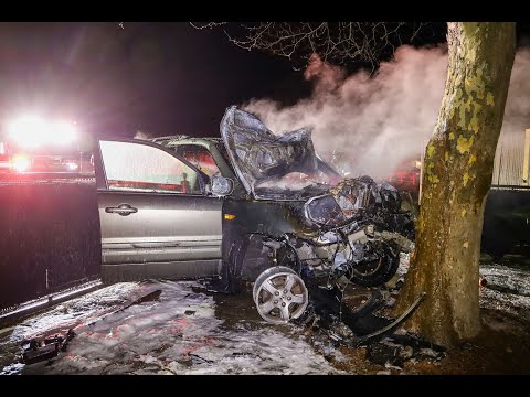 WATCH * DEVELOPING: Yarmouth officials investigating fiery crash scene... female driver sent to CCH