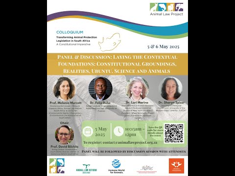 Panel 1 Laying the Contextual Foundations Constitutional Groundings Realities Ubuntu Science&Animals