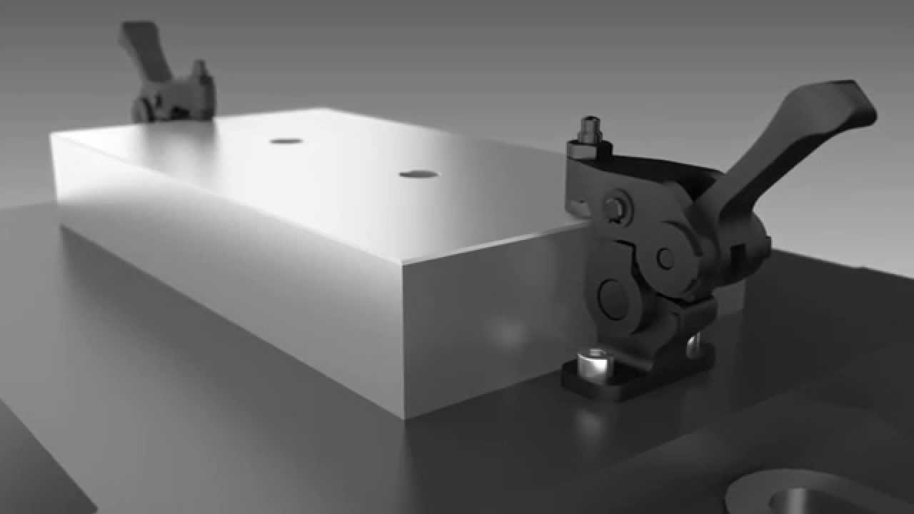 Mini bride pivotante avec levier à serrage rapide