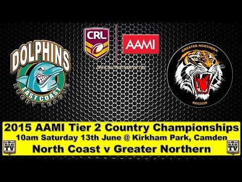 2015 AAMI | Tier 2 | Country Championships | North Coast v Greater Northern Tigers