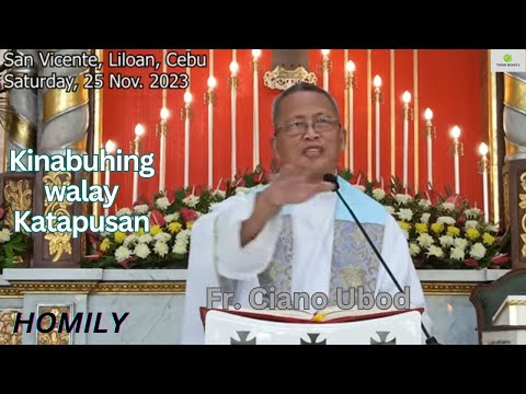 Fr. Ciano Ubod Homily - Kinsa ang makapuyo sa Kinabuhing way katapusan?