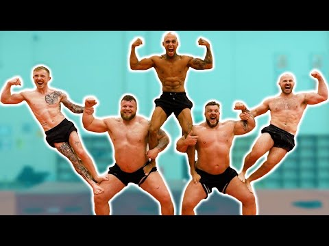 The World's Strongest Men try Acro Yoga! [ft - the Stoltman Brothers]