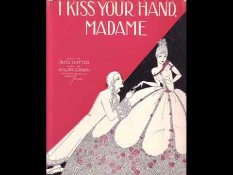 German Tango 1929 -  Ich küsse Ihre Hand, Madame