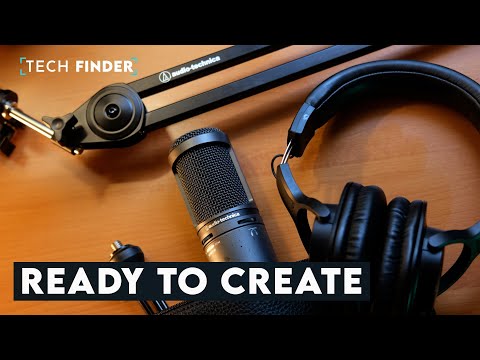 Audio-Technica CREATOR PACK ATR2500x-USB + ATH-M20x Komplektas: Mikrofonas + Ausinės + Laikiklis video