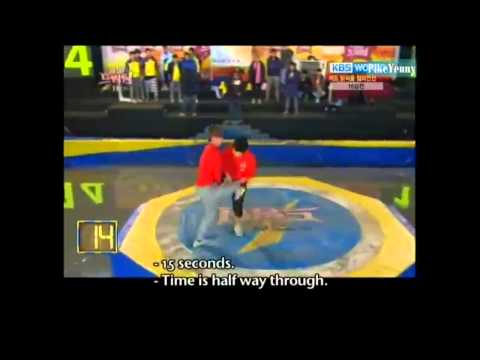 ZE:A's Dongjun VS MBLAQ's Mir ~ Chicken fight!.avi