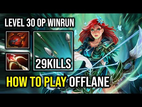 How to Offlane Windranger in 7.33C with Raining Crit Rate +4000 HP Late Game Tank Dota 2