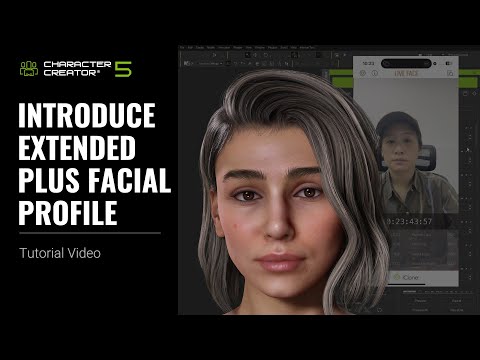 Introduce Extended Plus Facial Profile | Character Creator 5 Tutorial