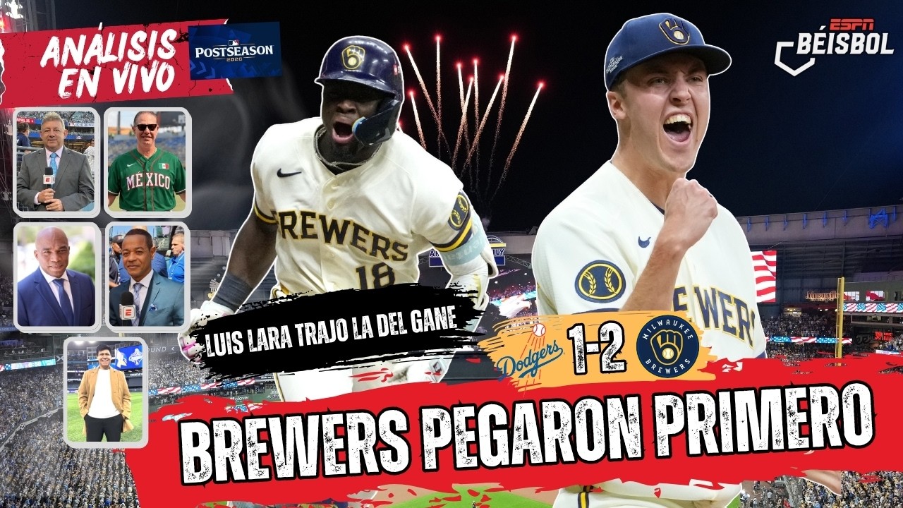 BREWERS PEGAN PRIMERO ante DODGERS. EL VENEZOLANO LUIS LARA trajo la de la ventaja | ESPN Beisbol