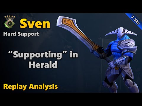 Replay Analysis: Sven Hard Support - Herald | Dota 2 7.32c