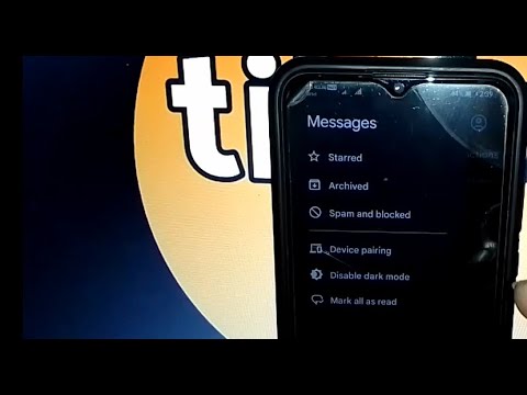 how to remove dark mode from messages in honor 20i mobile
