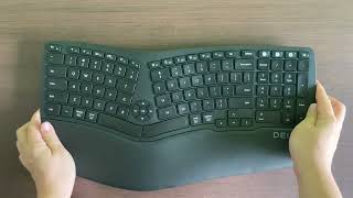 ASMR Programming - DELUX GM 902 Ergonomic Keyboard