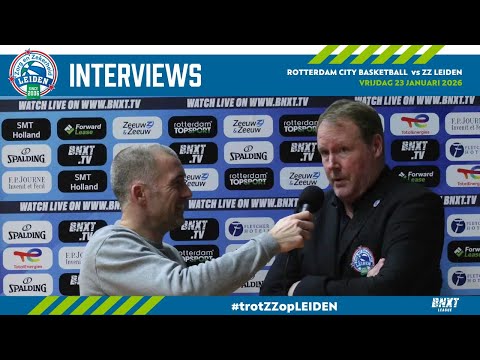 Interviews after Rotterdam City Basketball - Zorg en Zekerheid Leiden, BNXT League (January 23, 2...