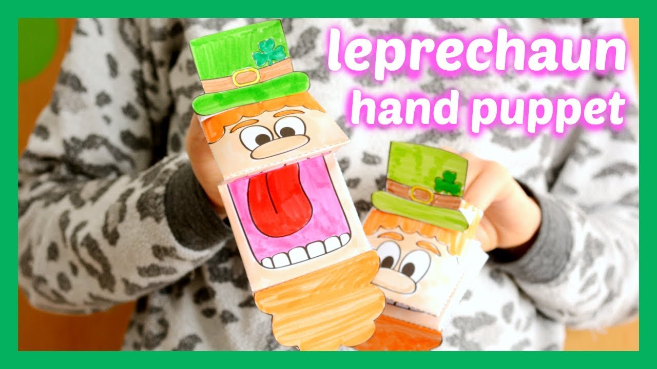 Printable Leprechaun Puppet - St. Patrick’s Day Activity