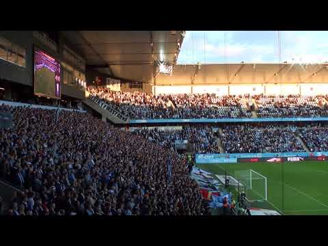 Berget nickar in 2-0 målet, Malmö FF-Hammarby, 2017-09-17