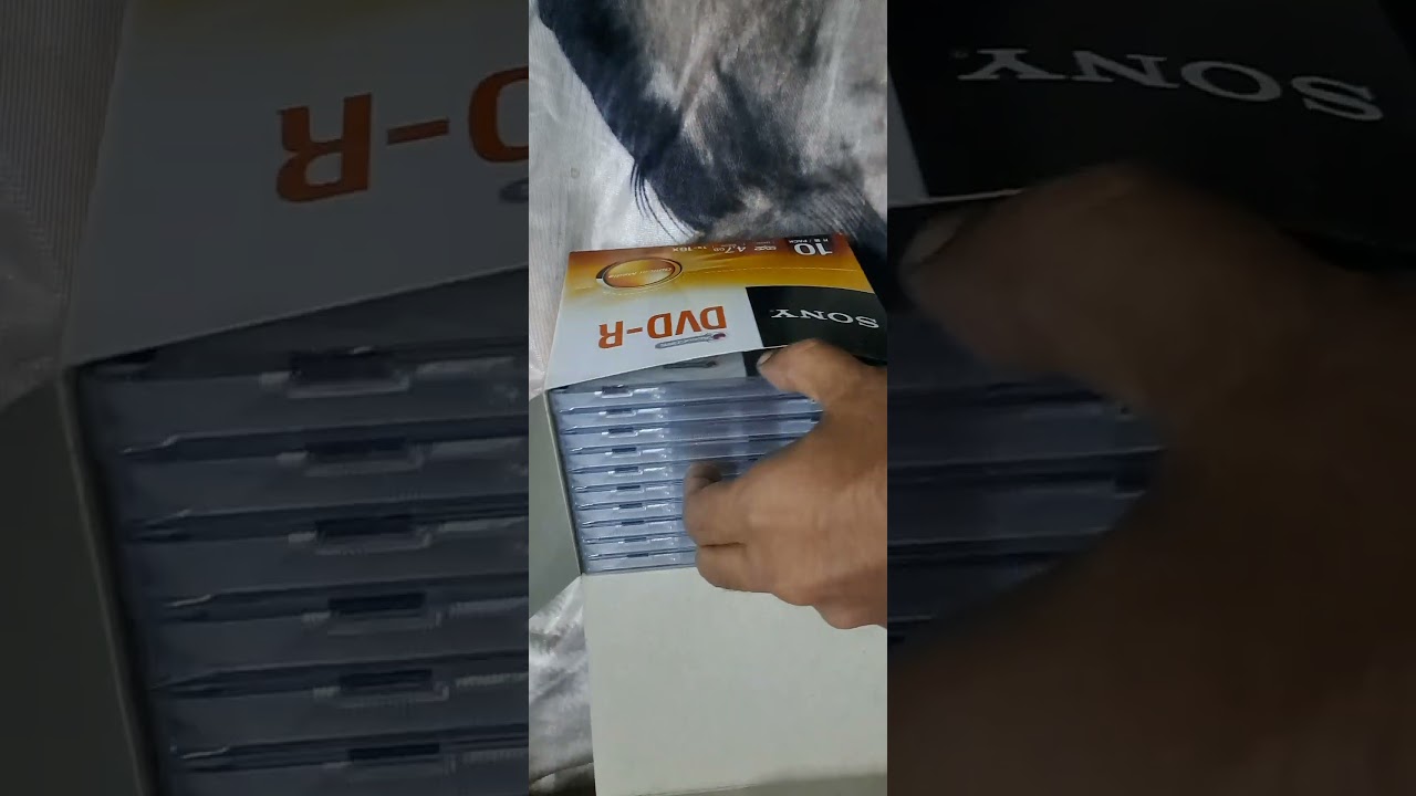 Sony Blank DVD 4.7GB 1x - 16x  Model Number DMR47C3 - Pack of 10 unboxing