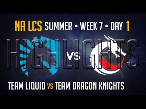 Team Liquid vs Team Dragon Knights HIGHLIGHTS | Week 7 Day 1 NA LCS Summer Split 2015 S5 | TL vs TDK