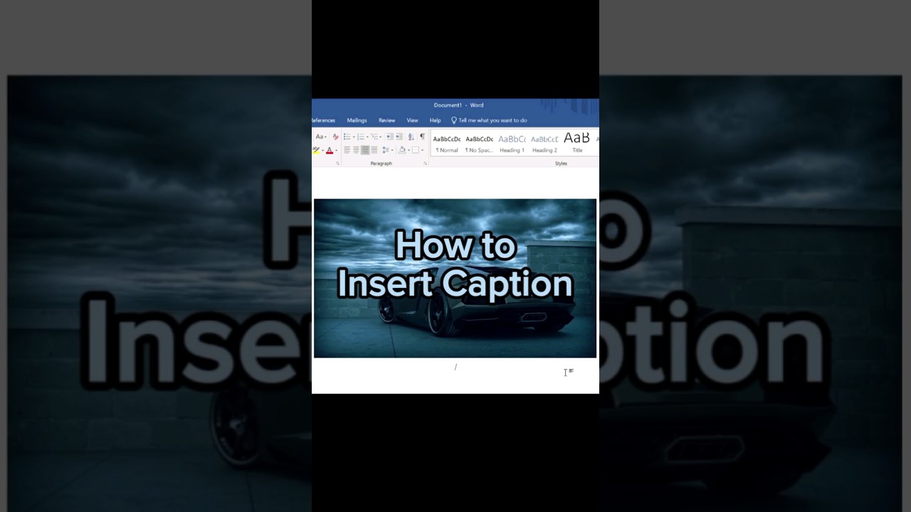 Mastering Image Captions in Word: A Step-by-Step Guide #msword #captions