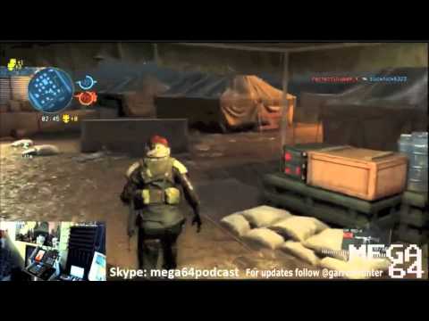 Mega64 Poorly Played Stream 163 - Jake's Call, MGSV Poster & GameDays Footage