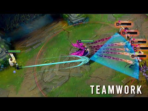 ULTIMATE TEAMWORK MONTAGE - PERFECT WOMBO COMBO PLAYS | League of Legends