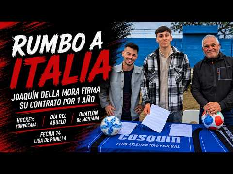 Firma en Italia, duatlón en Huerta Grande y homenaje a los abuelos.