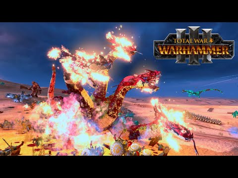 The Chaos Behemoth Attacks — Total War WARHAMMER 3 | FIRESupport  | Norsca VS Grand Cathay | 4K
