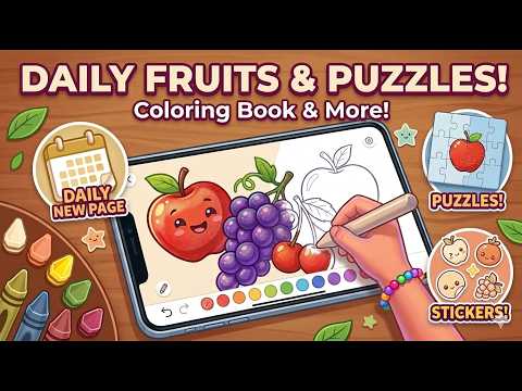 Fruits Coloring Book for Kids