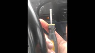 Starting a car with a screwdriver