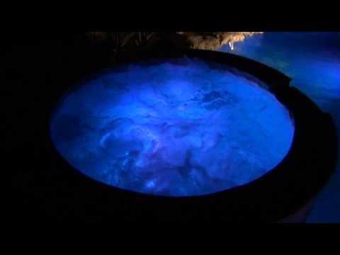 Spa lighting at night