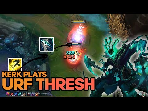 ONE SHOT with Full AD GALEFORCE THRESH on URF | Thank You Guys for 50 SUBS! | Kerk Plays ep 13